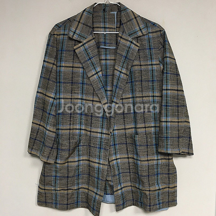 한섬 래트바이티 체크 린넨 자켓 55 / 랑방 마인 오...--0
