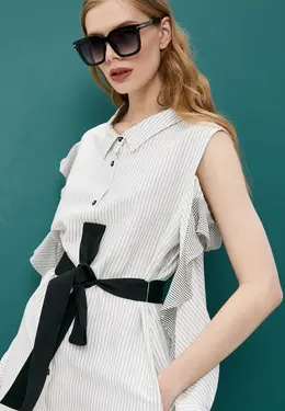 MAJE 마쥬 릴리아 벨트 셔츠 원피스 1 / 랑방 마...--0