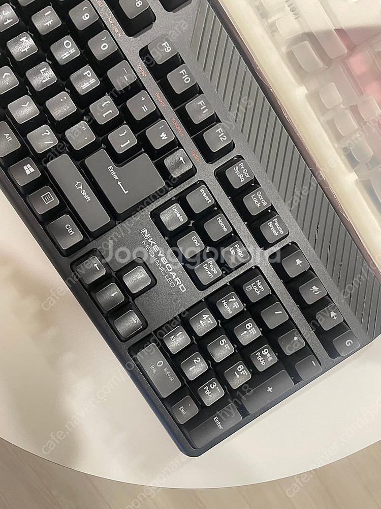 스카이디지탈 메카닉led 저소음적축+추가키캡+미사용키스...--3