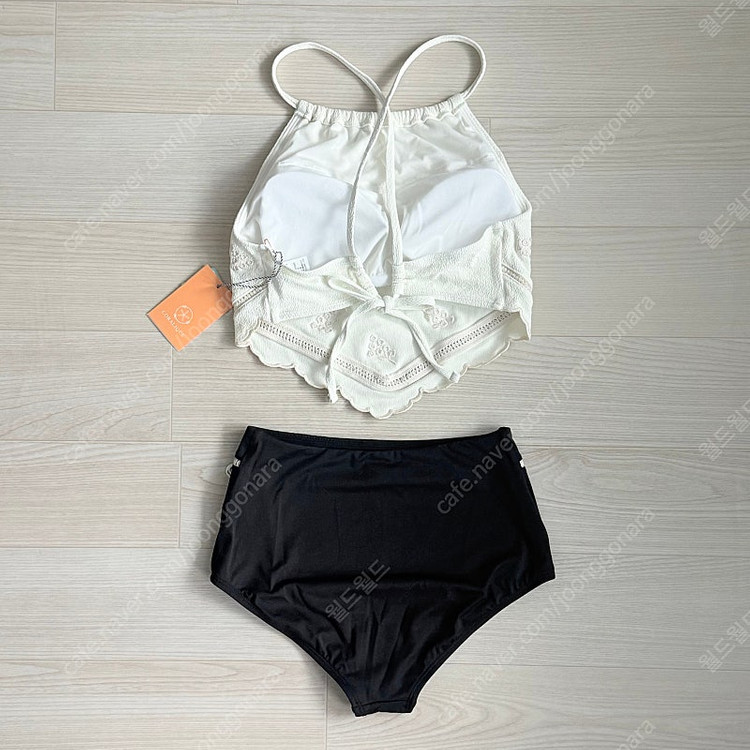 (새상품) 코랄리크 플로럴 홀터넥 비키니 아이보리 S 이미지