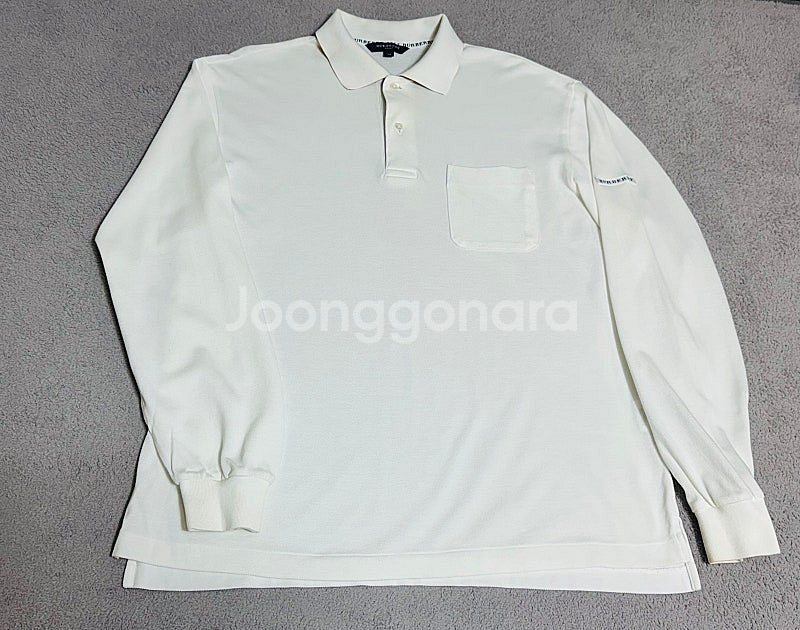 정품 버버리 골프 긴팔 카라티--8