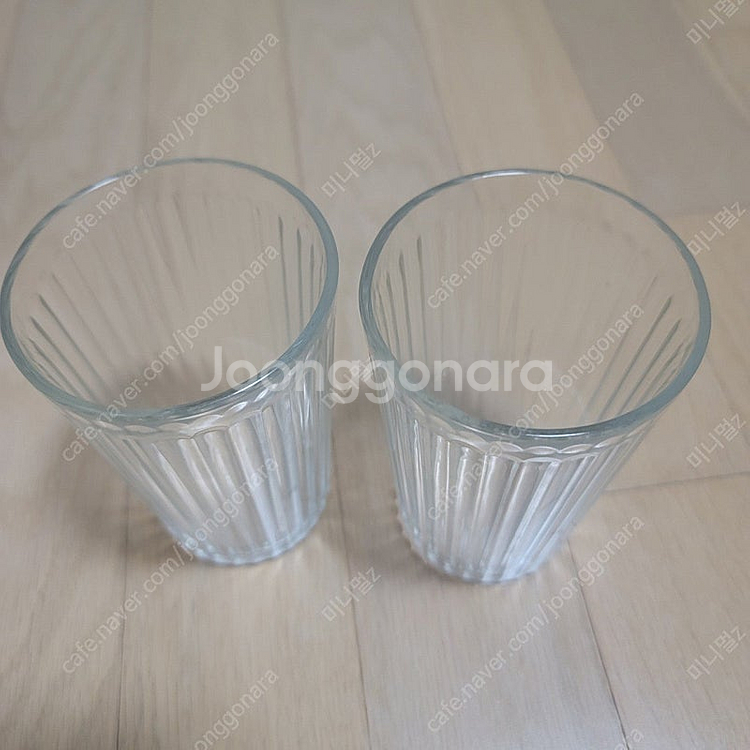 이케아 바르다겐 유리컵 2개 프랑스산--1