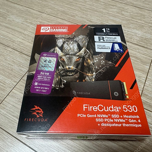 씨게이트 파이어쿠다 530 1TB 히트싱크 팝니다