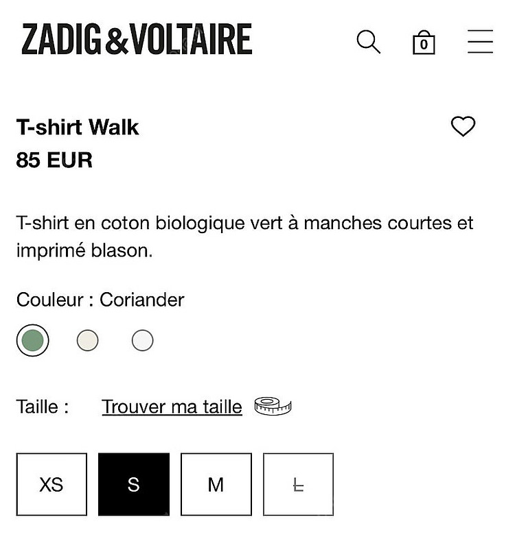 ZADIG&VOLTAIRE Walk T-shirt 쟈딕...--2