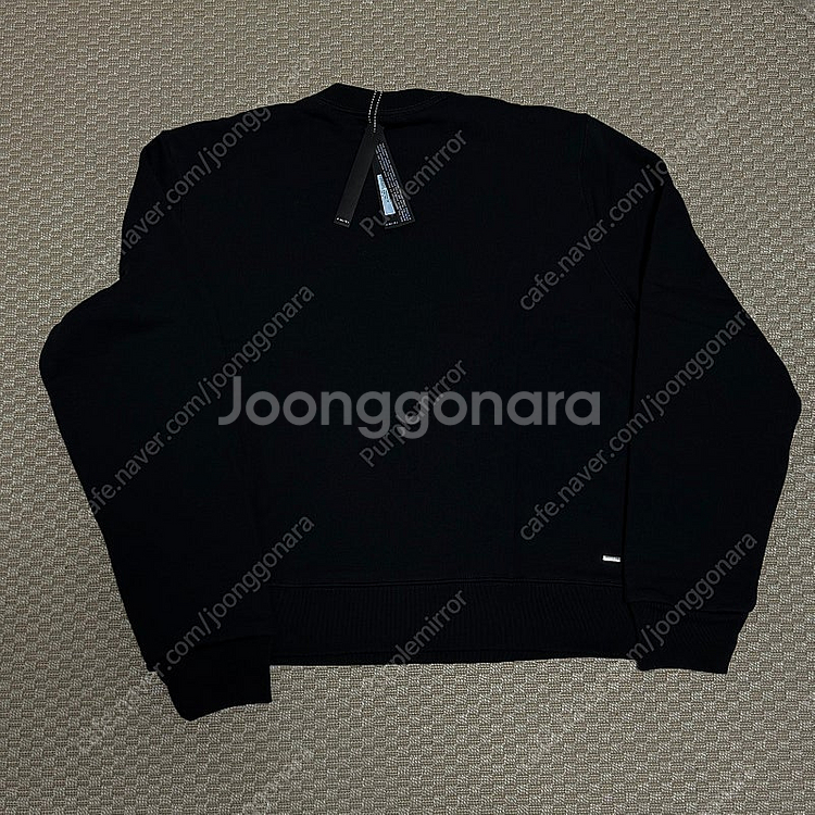 (L) Amiri 아미리 프론트 로고 스웨트셔츠 블랙--3
