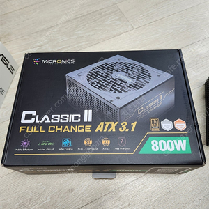 마이크로닉스 파워 클래식2 브론즈 3.1 800w 풀박스 8개월 사용 (영수증 드림)