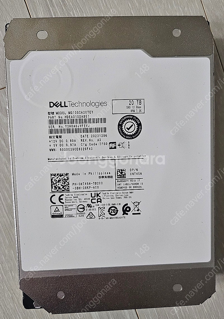DELL HDD SAS 20TB 판매.(미사용, 서버/...--0