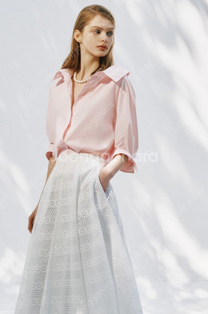 25ss 마인 핀턱 스트랩 칼라 셔츠 55 더캐시미어 타임 랑방--1