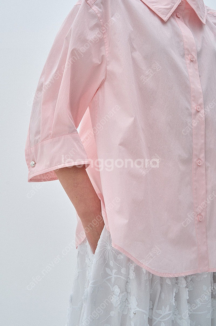 25ss 마인 핀턱 스트랩 칼라 셔츠 55 더캐시미어 타임 랑방--5