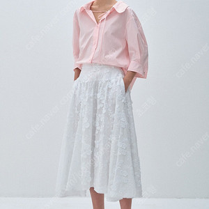 25ss 마인 핀턱 스트랩 칼라 셔츠 55 더캐시미어 타임 랑방