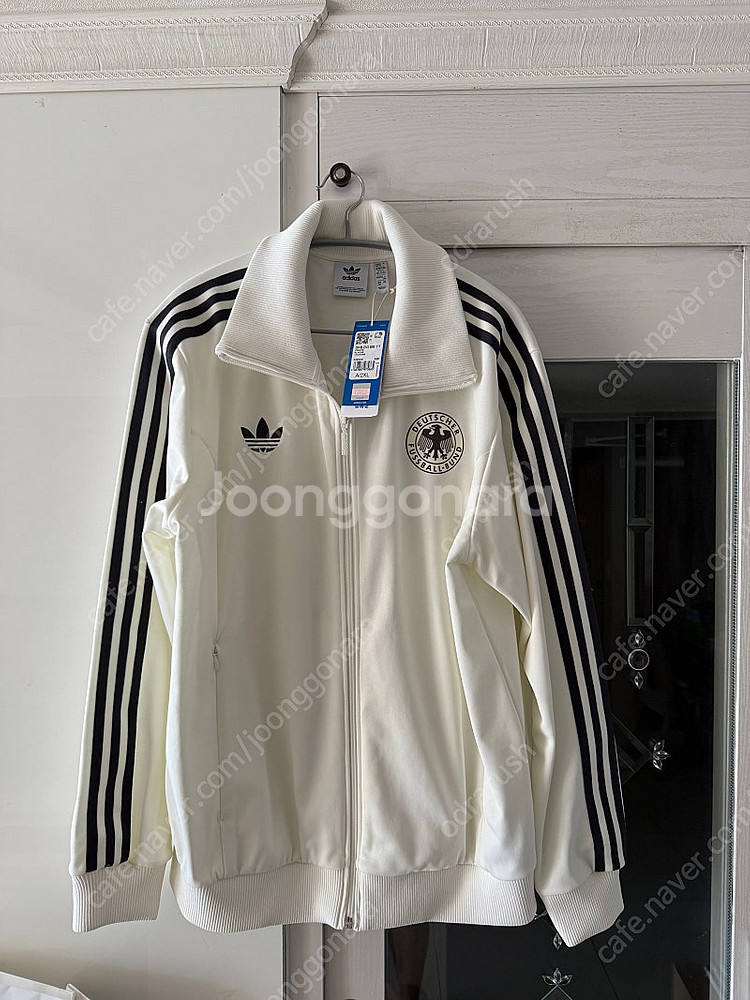 아디다스 독일 베켄바우어 트랙 탑 오프 화이트 2XL--1