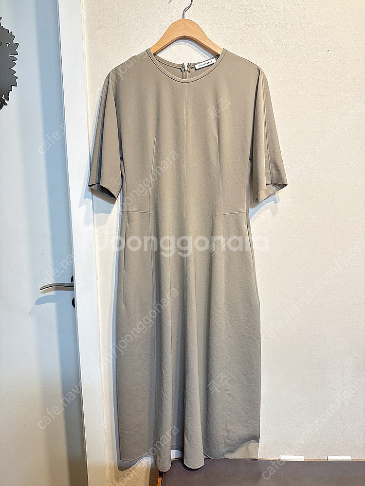 더 캐시미어 하프 슬리브 원피스 55--2