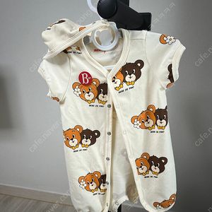 베베드피노 곰돌이 롬퍼 턱받이 세트