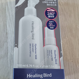 [새상품] 힐링버드 히알루론 밀크 헤어미스트 200ml