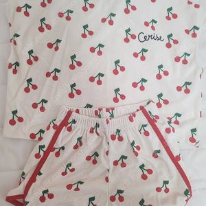 리미떼두두 체리 타올 반팔 상하세트 2xl