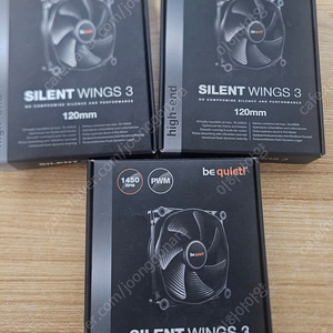저소음 쿨링팬 be quiet! Silent Wings 3 120mm (3개일괄)