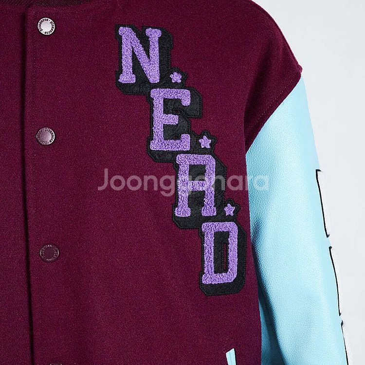 플레져스 X NERD 넵튠즈 콜라보 바시티자켓 스타디움...--7