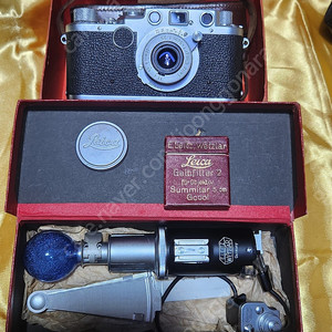 라이카바르낙(leica germany if 5647.. 1952년산), 렌즈leitz Elmar 50/1:3.5, 후레쉬eleytz wetzar germacy, case.