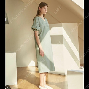 앤디앤뎁 콜라보토리 볼륨 롱 원피스 민트