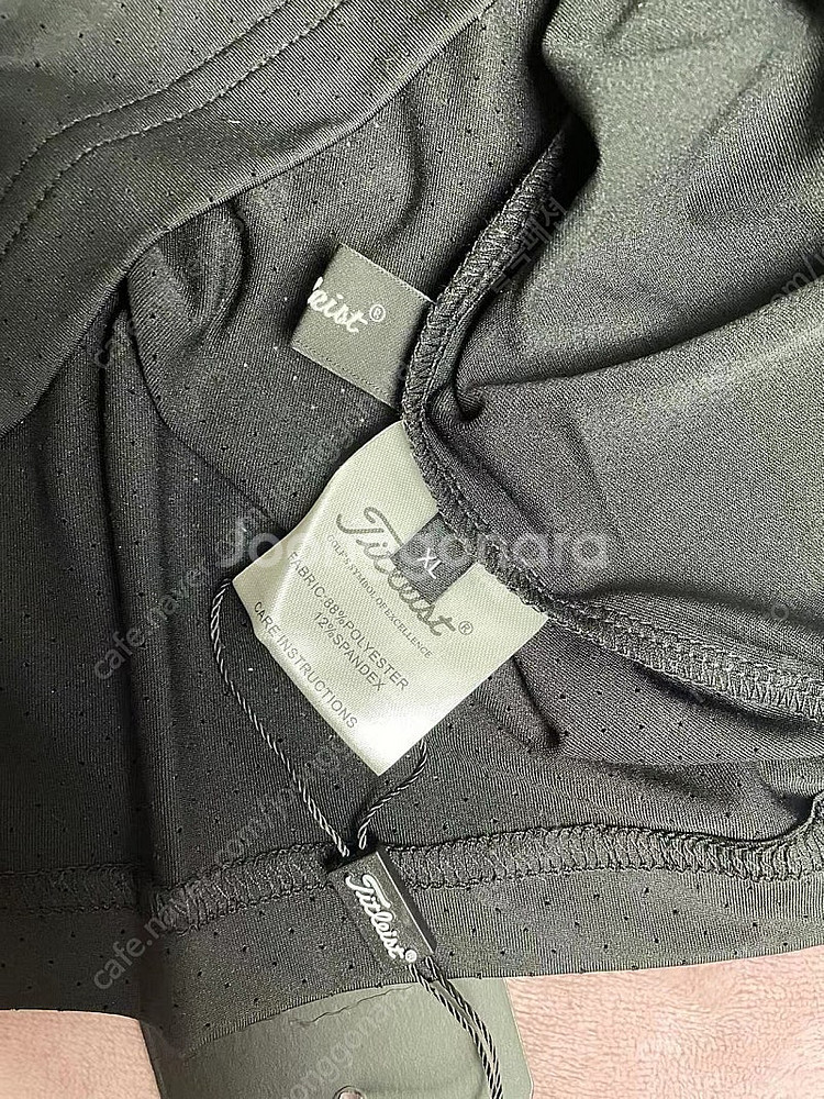 타이틀리스트 남성 폴로 긴팔 셔츠 블랙 XL사이즈(10--2