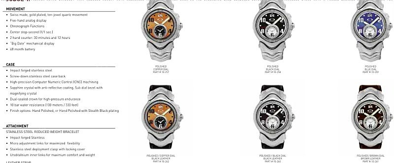 오클리 시계 JUDGE 2 폴리쉬드 쿠퍼--5