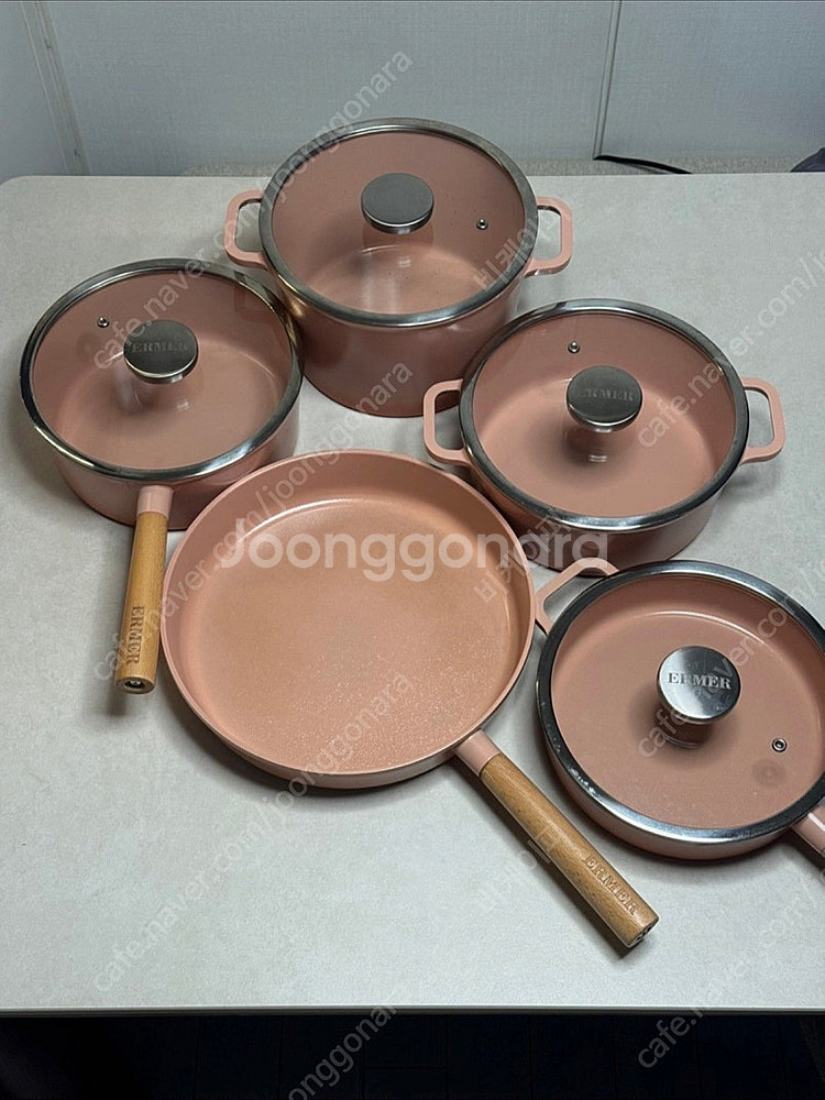 ERMER 에머 그라데이션 세라믹냄비 5종세트--1