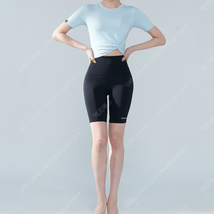 미착용) 젝시믹스 블랙라벨 쇼츠 4부 반바지 레깅스 블랙 M