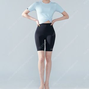 미착용) 젝시믹스 블랙라벨 쇼츠 4부 반바지 레깅스 블랙 M