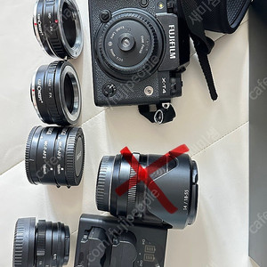 후지 X-T4 + 수동렌즈 + 접사튜브 + md,m42 어댑터 + 가방