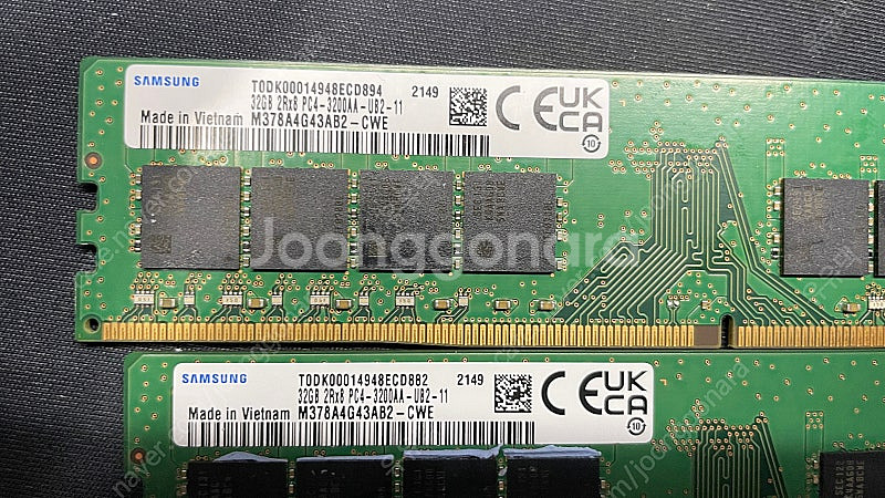 데스크탑 메모리 삼성 RAM DDR4 PC4-25600...--2