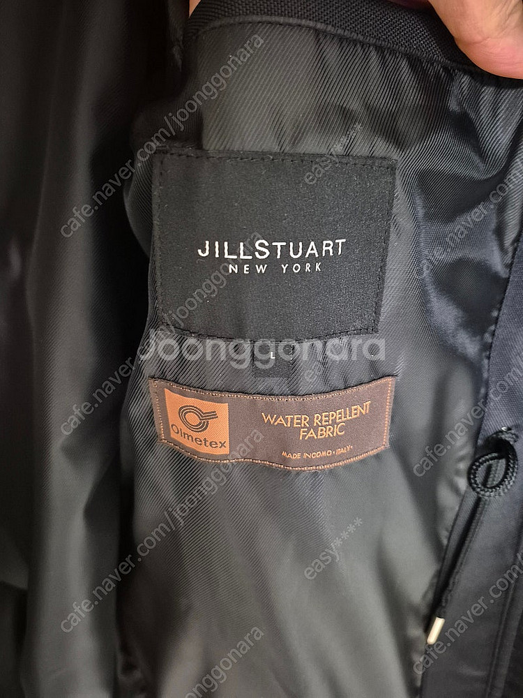 마지막[L]질스튜어트뉴욕 22fw Olmetex 쉘파카 롱 점퍼 블랙--3