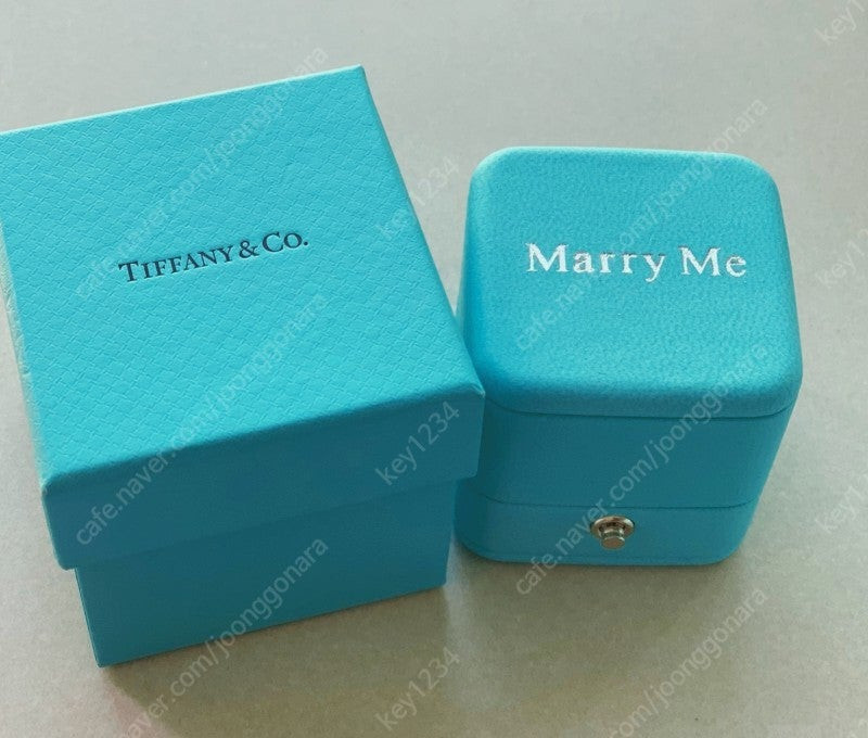 정품)티파니 메리미 민트색 반지(상자)박스.케이스 이미지