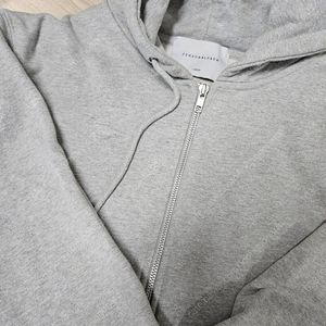 퍼스널팩 프리미엄 솔리드 후드집업 투웨이 그레이 회색 2way