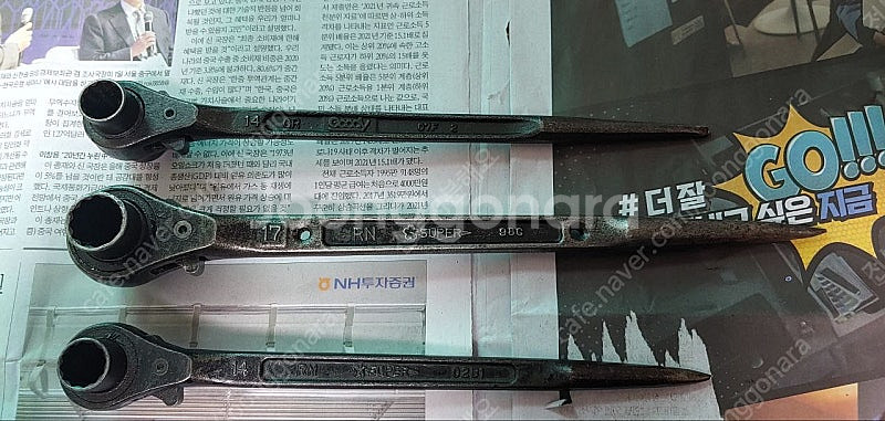 (정비공구)일제 양용라쳇렌치 3개.--0