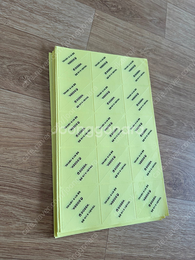 도든 doden 리무벌 양면 데코타일 스티커 투명 접착...--0