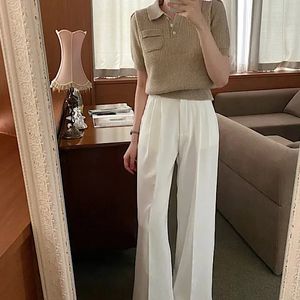[새상품] 벨라 핀턱 하이웨스트 허리잘록 슬랙스 (아이보리/L/롱)
