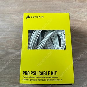 커세어 TYPE 5 PRO PSU 슬리빙 케이블 키트 화이트