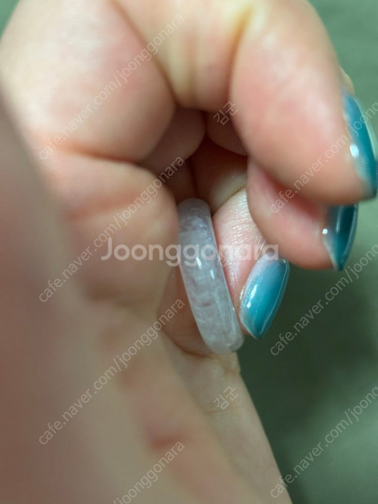 새제품 빙종 천연 비취반지 옥반지 a제이드--0