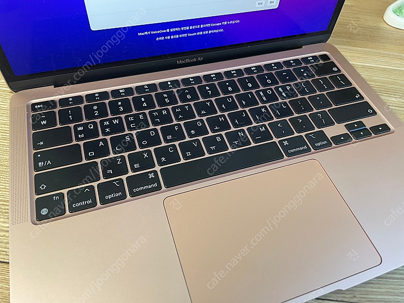 맥북에어 로즈골드 m1 13인치 16GB 1테라 이미지