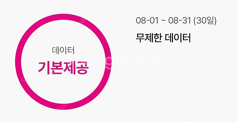 LG 유플러스 데이터 1기가 (최대 2기가)--0