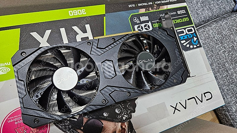 갤럭시 rtx3060 12g galax 팝니다. 풀박스--1