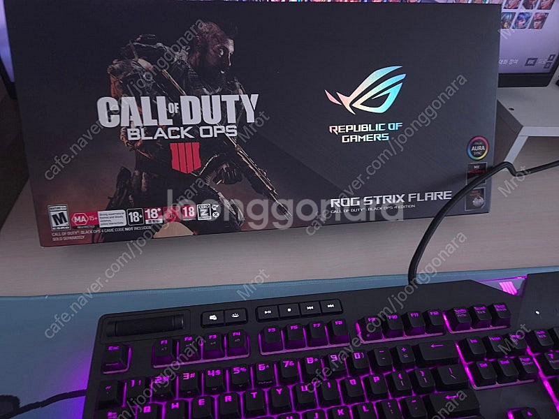 키보드 Rog strix flare 콜오브듀티 에디션 ...--1