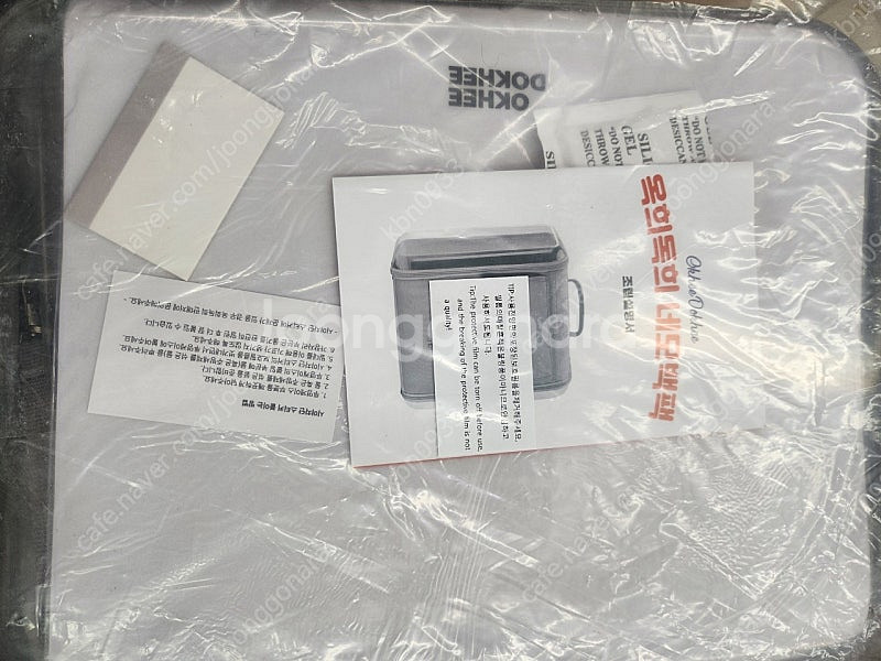 옥희독희 네모백팩 투명가방--0