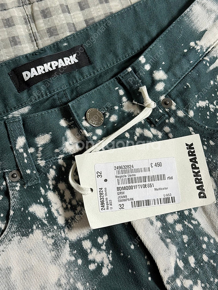 (32) DARKPARK 다크파크 페인트 스플래터 데님...--8