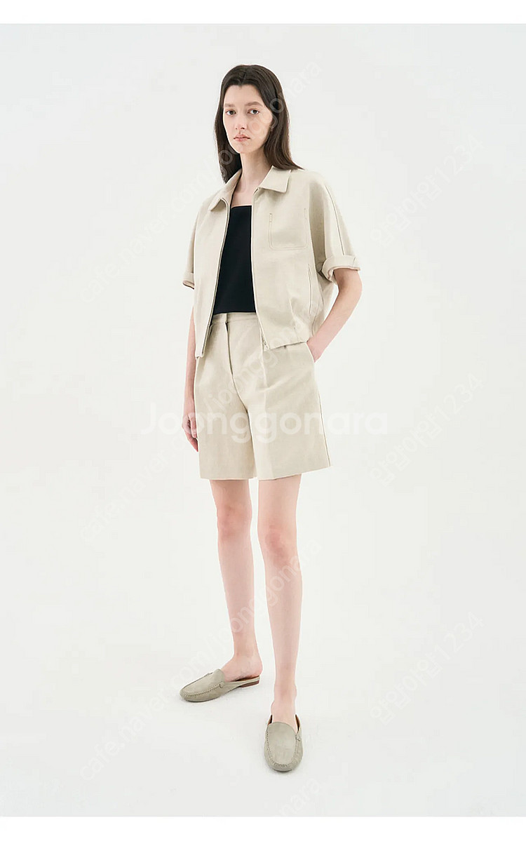 더캐시미어 린넨 반팔재킷 11만!!--0