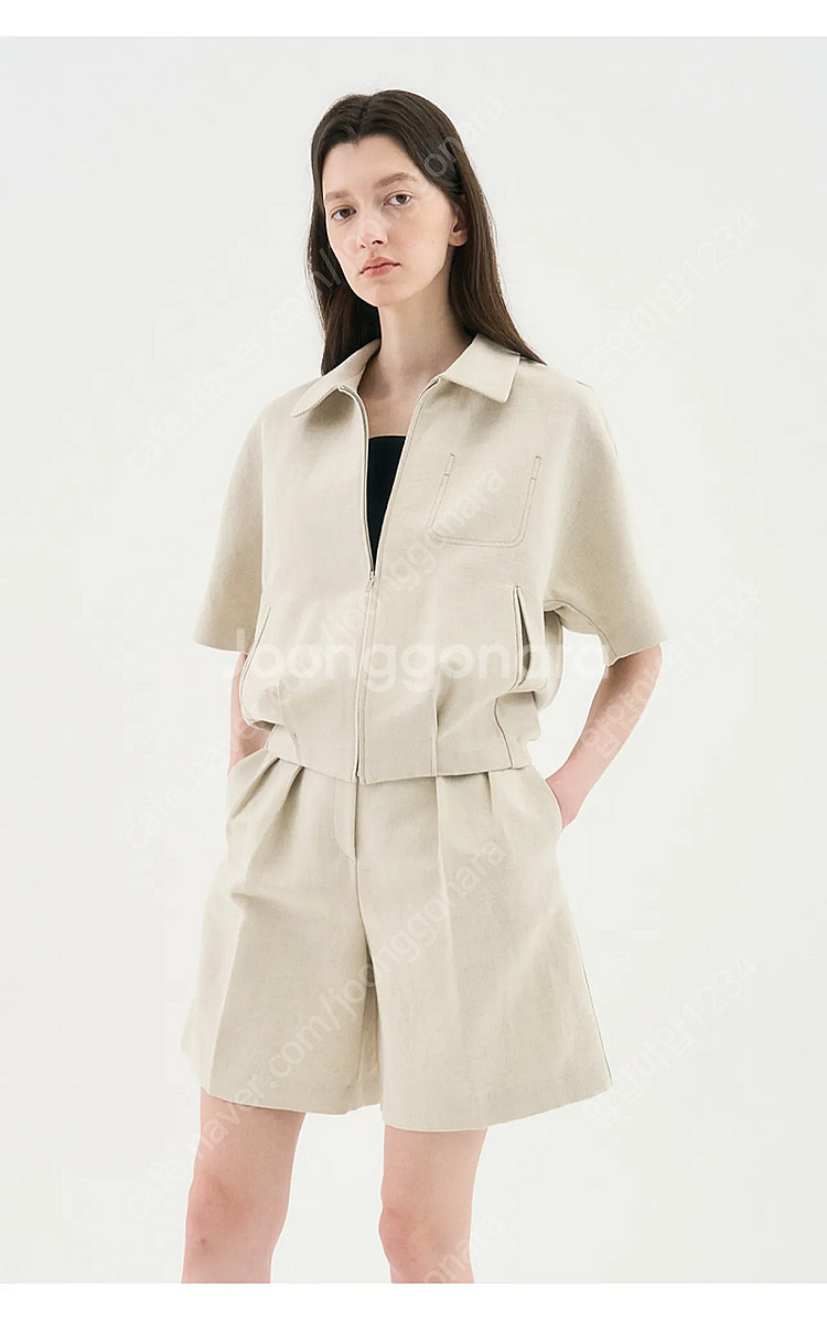 더캐시미어 린넨 반팔재킷 11만!!--1