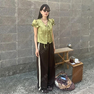 호쿠스포쿠스 에어 매시 트랙팬츠 브라운