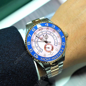 갤럭시워치4 클래식 42mm R사 요트마스터2 로즈골드콤비 커스텀 제품 팝니다