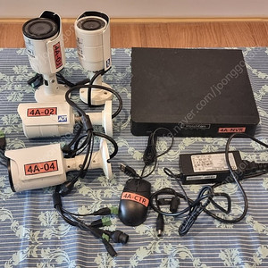 국산 와치캠 유니뷰 NVR + ADT 캡스 ip카메라 4대 CCTV 풀세트