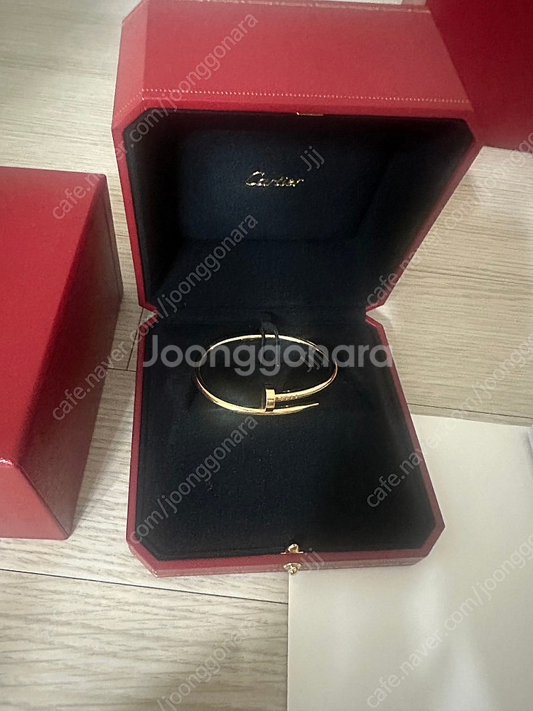 까르띠에 저스트앵끌루 팔찌 클래식 로즈골드 16호--0